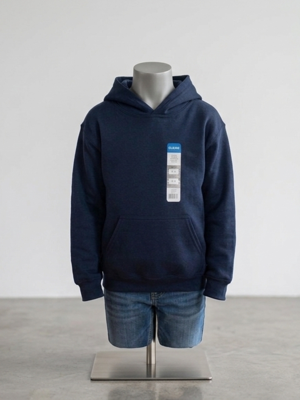 Gildan Kids Navy Hooded Pullover Sweatshirt